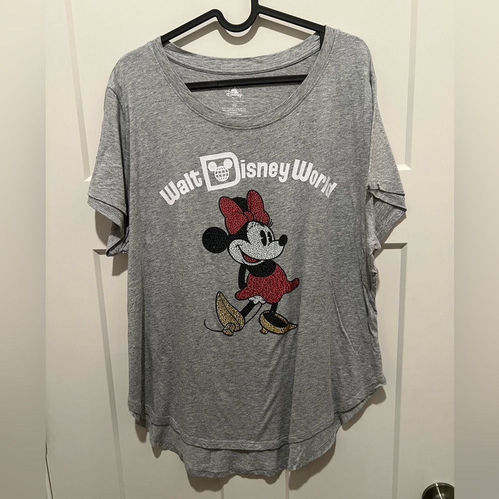 Disney Minnie Mouse Gray Authentic T-Shirt